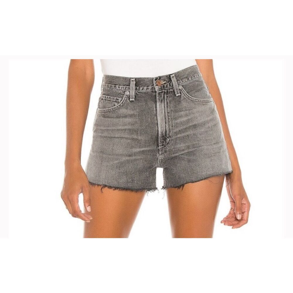 Citizens of humanity black washed denim cutoff Jean shorts 30